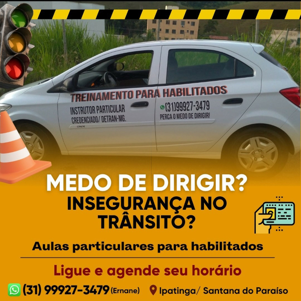 Foto da capa de Instrutor Ernane - Medo de dirigir - Aula para Habilitados Ipatinga / Santana do Paraíso